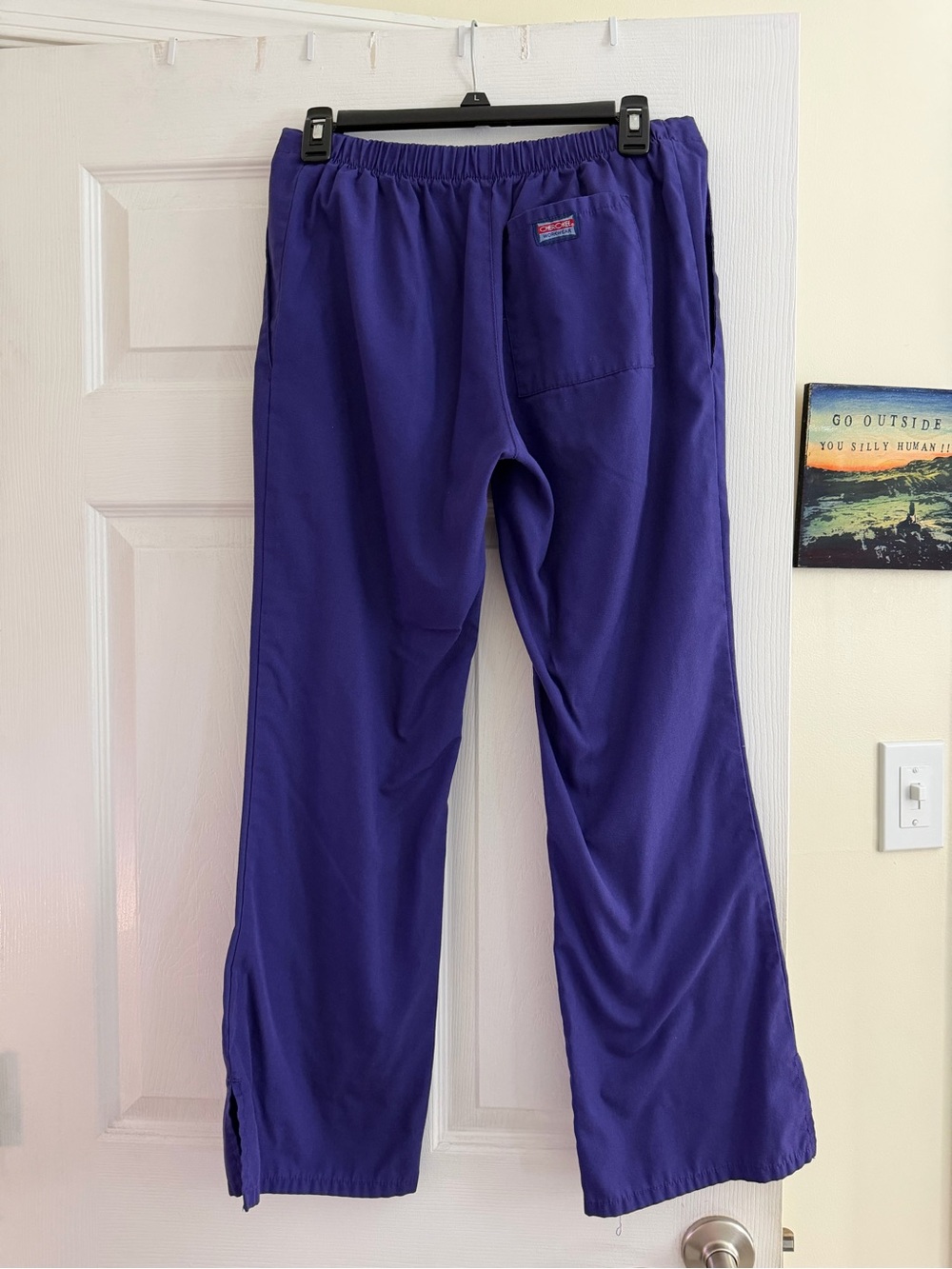 Cherokee Wide-Leg Drawstring Scrub Pants - Picture 2 of 2